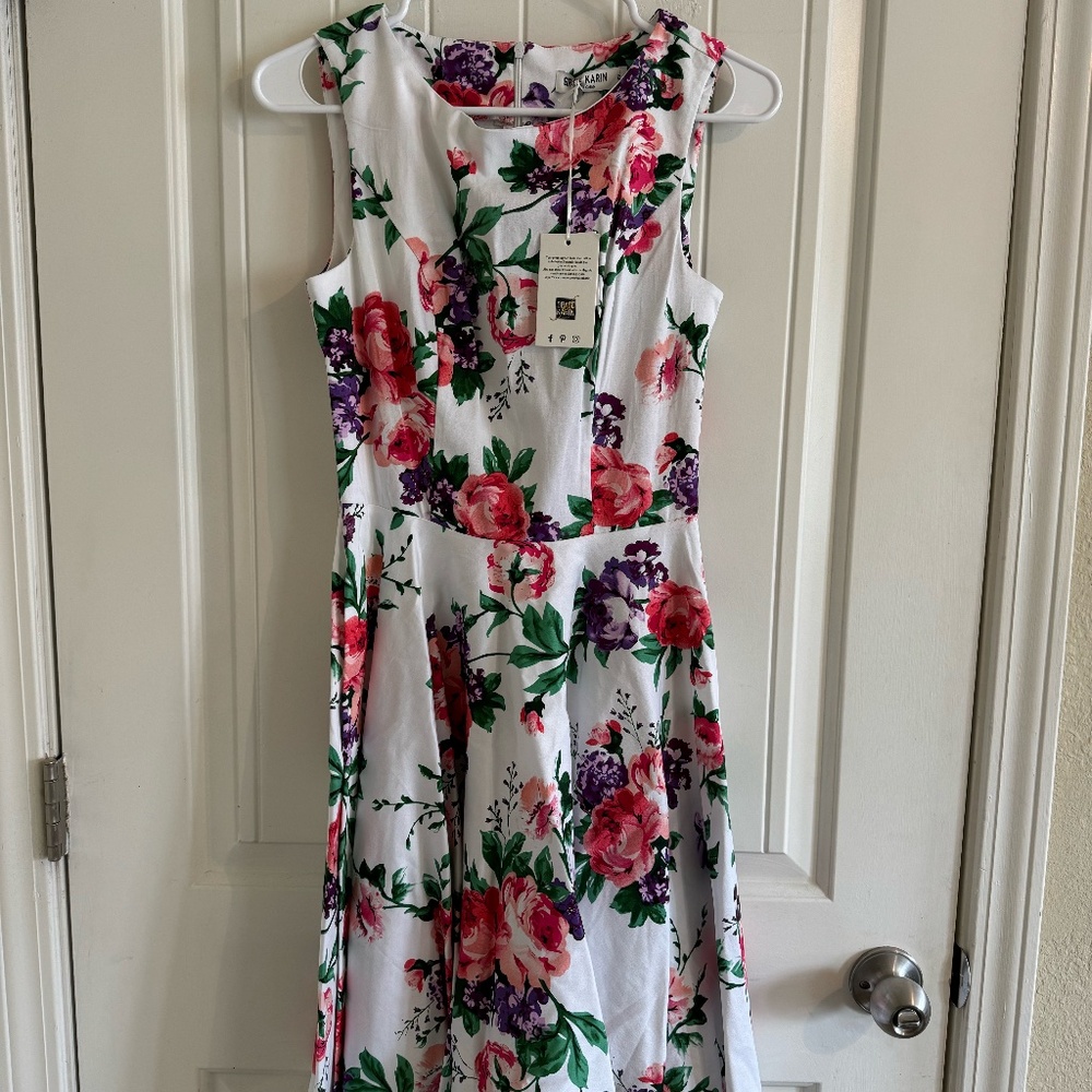 NWT Grace Karin Floral Dress